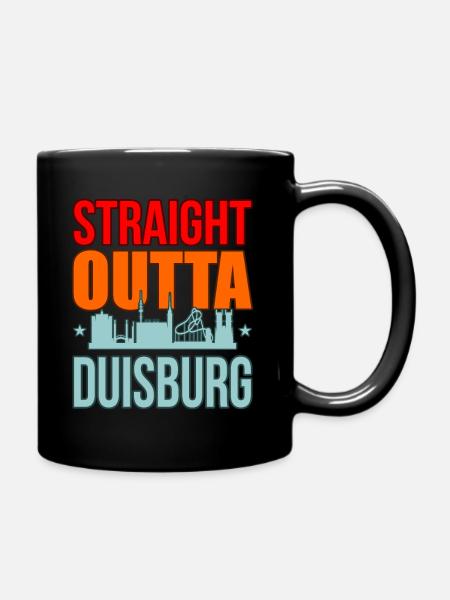 Duisburg - Tasse einfarbig - Schwarz