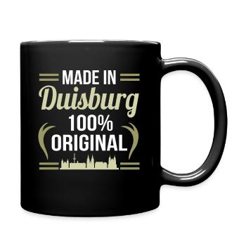 Duisburg - Tasse einfarbig - Schwarz - Rechts
