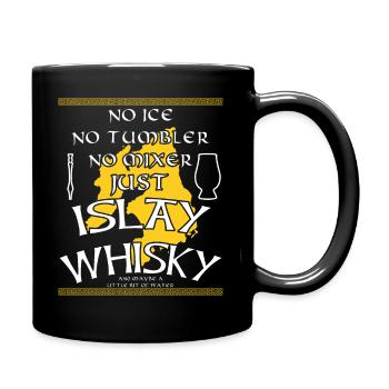Islay Whisky Rauchiger torfiger Single Malt Insel - Tasse einfarbig - Schwarz - Rechts