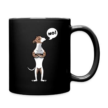 Sturer Whippet Chien Petit lévriers anglais - Mug uni - noir - Droite
