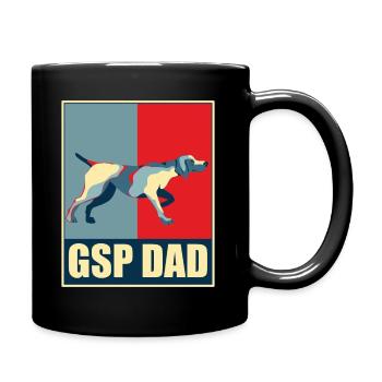 Deutsch Kurzhaar Zeiger für GSP Dad Retro - Tasse einfarbig - Schwarz - Rechts