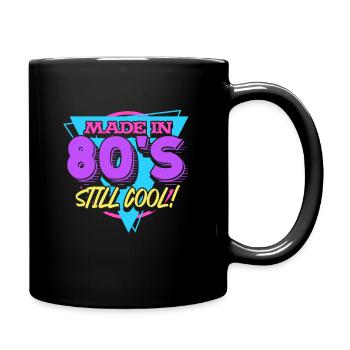 années 80 - Mug uni - noir - Droite