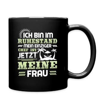 Départ à la retraite Enfin retraité - Mug uni - noir - Droite