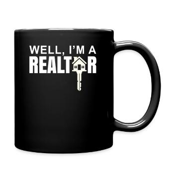 Immobilienmakler - Tasse einfarbig - Schwarz - Rechts