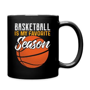 Basketball Basketballer Ball Basketballer Geschenk - Tasse einfarbig - Schwarz - Rechts