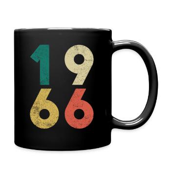 Vintage Anniversaire Rétro 1966 - Mug uni - noir - Droite