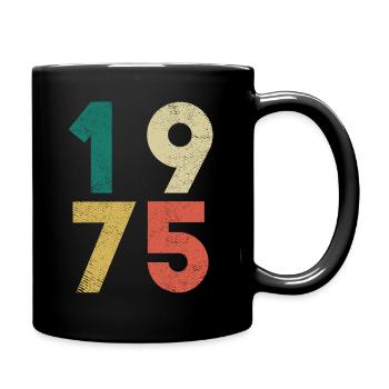 Vintage Anniversaire Rétro 1975 - Mug uni - noir - Droite