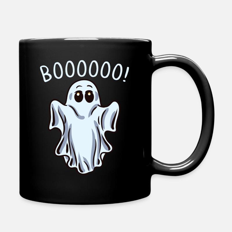 Lustiger Geist Buh Geister Boo Halloween - Tasse einfarbig - Schwarz