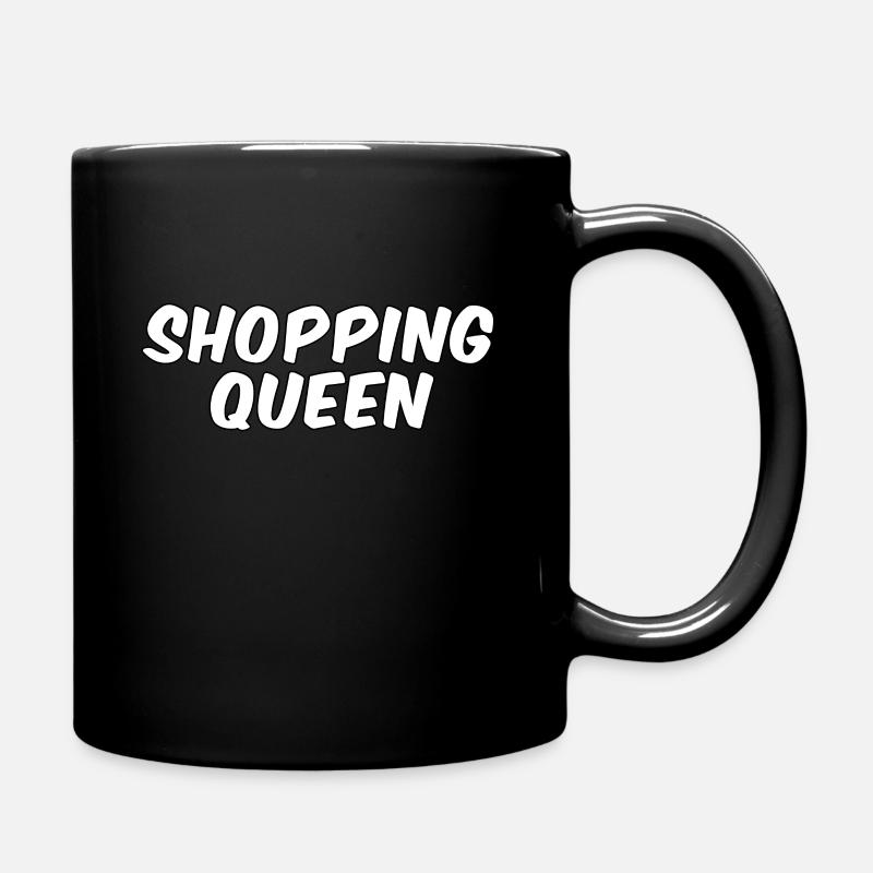 Shopping Queen Einkaufen Kaufrausch - Tasse einfarbig - Schwarz