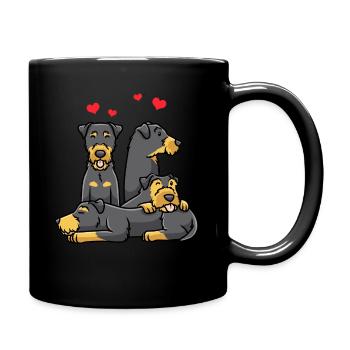 Chien de chasse - Mug uni - noir - Droite