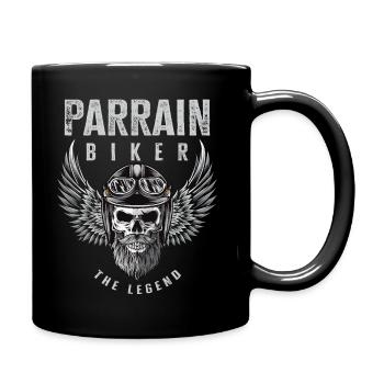 Parrain biker motard cadeau drôle moto - Mug uni - noir - Droite