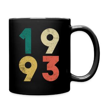 Vintage Anniversaire Rétro 1993 - Mug uni - noir - Droite