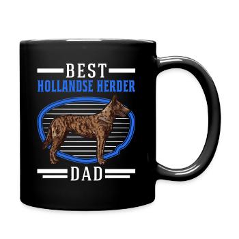 Best Hollandse Herder Dad Holland bergerhund - Mug uni - noir - Droite