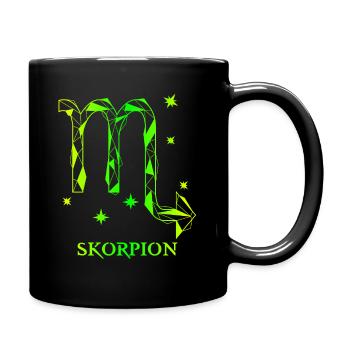 Skorpion - Tasse einfarbig - Schwarz - Rechts