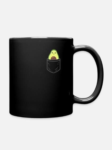 Avocado Halloween Kostüm lustige Avocados - Tasse einfarbig - Schwarz
