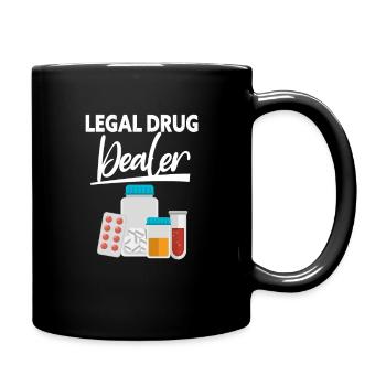 Apotheke Apotheker Medizin Apothekerin Geschenk - Tasse einfarbig - Schwarz - Rechts