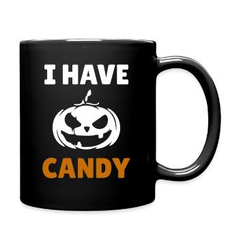 I have candy halloween pumpkin - Mug uni - noir - Droite