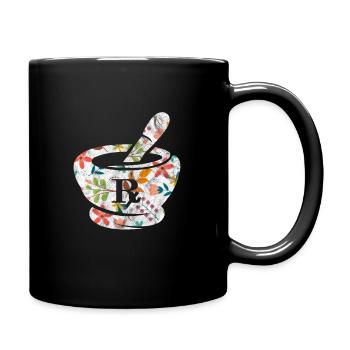 Apotheke - Tasse einfarbig - Schwarz - Rechts