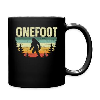 Un pied De Bigfoot Amputé prothèse - Mug uni - noir - Droite