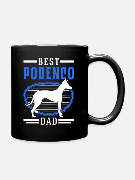 Best Podenco Dad Podenco Canario - Full Colour Mug - black