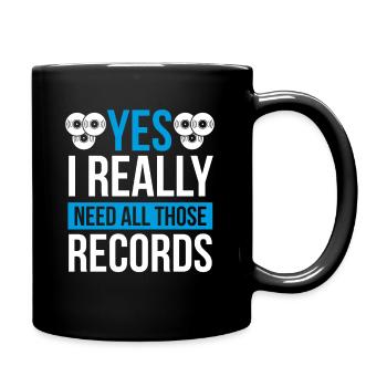 Record Collecting Need those Vinyl Records - Mug uni - noir - Droite