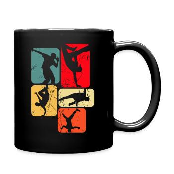 Breakdance Breakdancer Breakdancing - Tasse einfarbig - Schwarz - Rechts