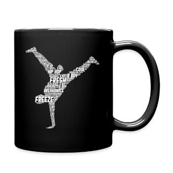 Breakdance Breakdancer Breakdancing - Tasse einfarbig - Schwarz - Rechts