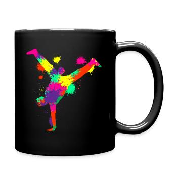 Breakdancer Breakdance Breakdancing - Tasse einfarbig - Schwarz - Rechts