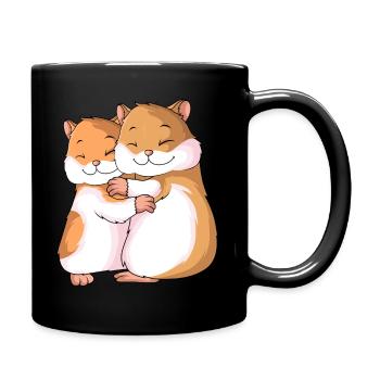 Hamster Lovers Ladies Girls - Full Colour Mug - black - Right