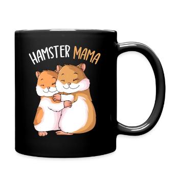 Hamster Mama Girls Ladies - Full Colour Mug - black - Right