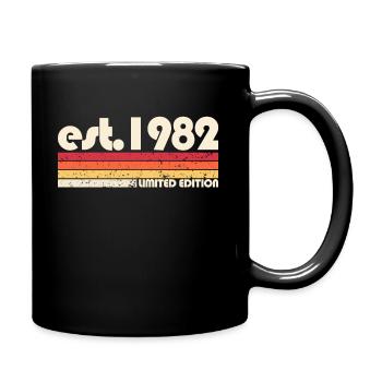 1982 Limited Edition Rétro Vintage - Mug uni - noir - Droite