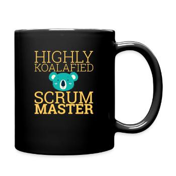 « Scrum Master Koalafied | » Scrum Master" » - Mug uni - noir - Droite
