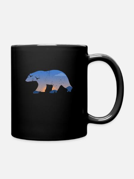 Bär - Tasse einfarbig - Schwarz