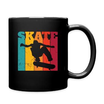 Skateboarding Skateboard Skateboarder Vintage - Full Colour Mug - black - Right