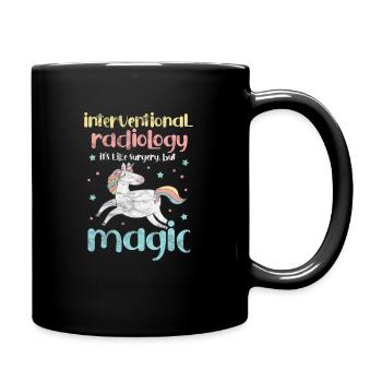 Radiologie - Tasse einfarbig - Schwarz - Rechts