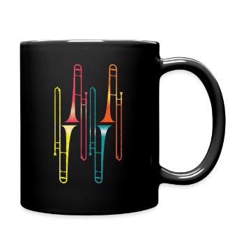 Musique de groupe de trombone rétro - Mug uni - noir - Droite