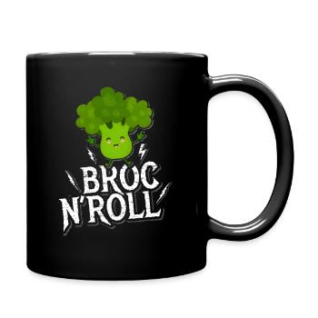 Brocolis - Mug uni - noir - Droite