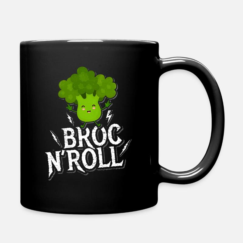 Brokkoli - Tasse einfarbig - Schwarz