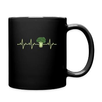 Brocolis - Mug uni - noir - Droite