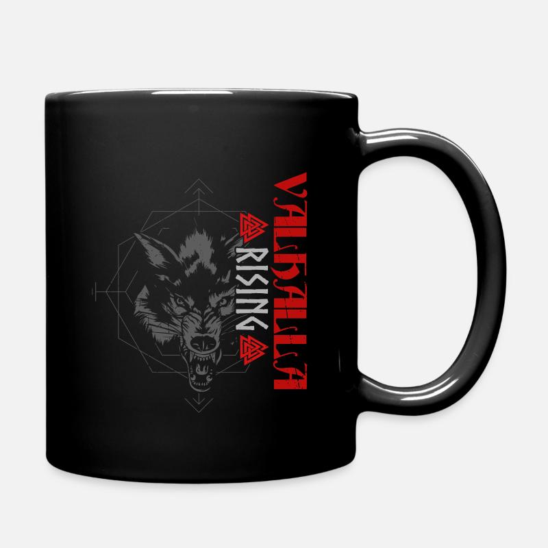 VIKING Wolf - Full Colour Mug - black