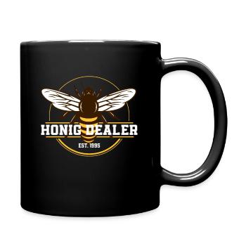 Honig Dealer Bienenflüsterer Imker Bienenzüchter - Tasse einfarbig - Schwarz - Rechts