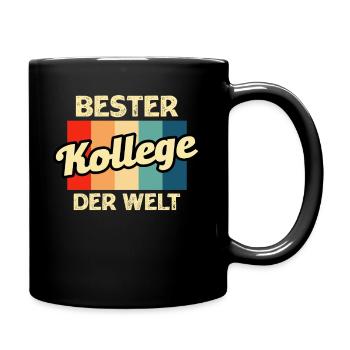 Bester Kollege - Tasse einfarbig - Schwarz - Rechts