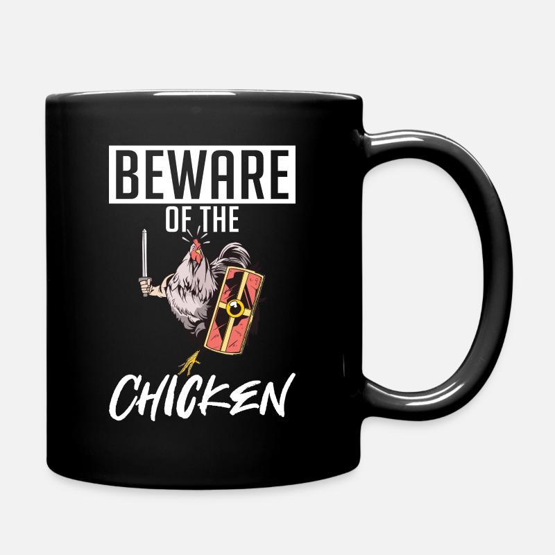 Beware of the Chicken - Mug uni - noir