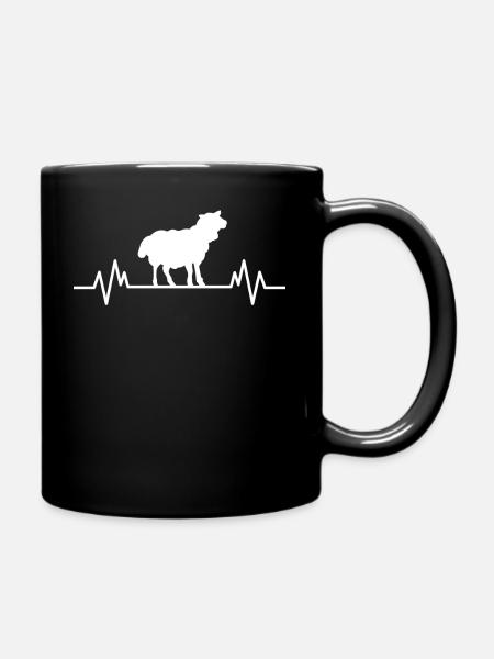 Moutons moutons Agneau Fun agriculteur cadeau - Mug uni - noir