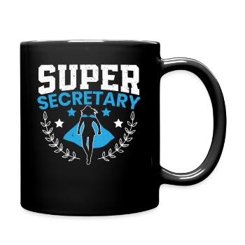 Super Secretary Administrative Assistant School - Full Colour Mug - black - Right