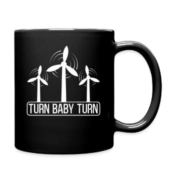 Turn Baby Turn Turbine Technician Énergie renouvelable - Mug uni - noir - Droite