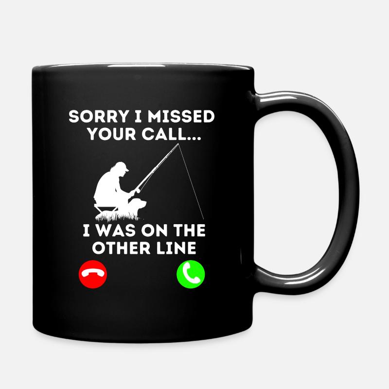 Désolé d’avoir raté votre appel, - Mug uni - noir