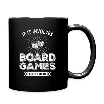 Jeux de société amusants - Mug uni - noir - Droite