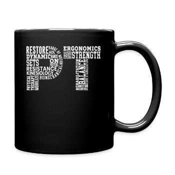 PT Physiothérapeute Physiothérapie Soins de santé - Mug uni - noir - Droite