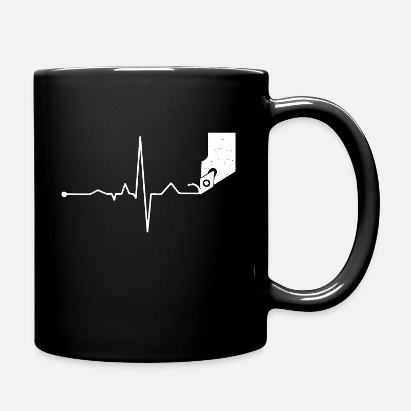 CNC Heartbeat - Mug uni - noir